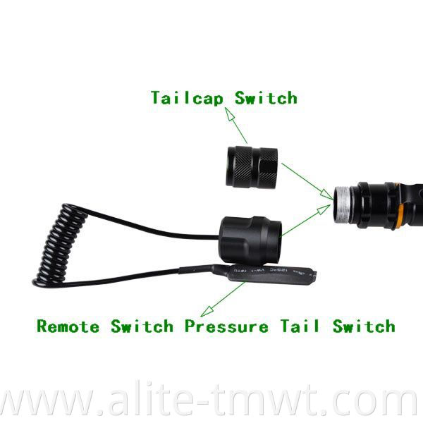 Remote Switch Torch High Power Long Range Military Style Flashlight Flash Light for Hunting